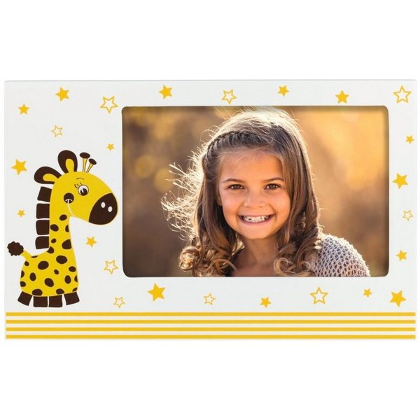 Hama Bilderrahmen Kinder Bilderrahmen Giraffe Greta 10x15cm, (einzeln), MDF-Rahmen, Aufhänger und Aufsteller, 10x15cm, Rahmen für Kinderzimmer