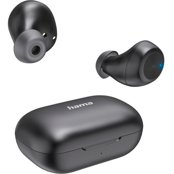 Hama Bluetooth-Kopfhörer kabellos (In-Ear, Equalizer, Mikrofon) wireless In-Ear-Kopfhörer (Google Assistant, Siri, True Wireless, spritzwassergeschützt, Sprachs