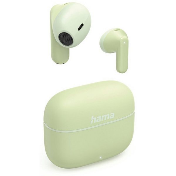 Hama Bluetooth Kopfhörer mit Mikrofon (True Wireless Headset, TWS Earbuds) In-Ear-Kopfhörer (Google Assistant, Siri)