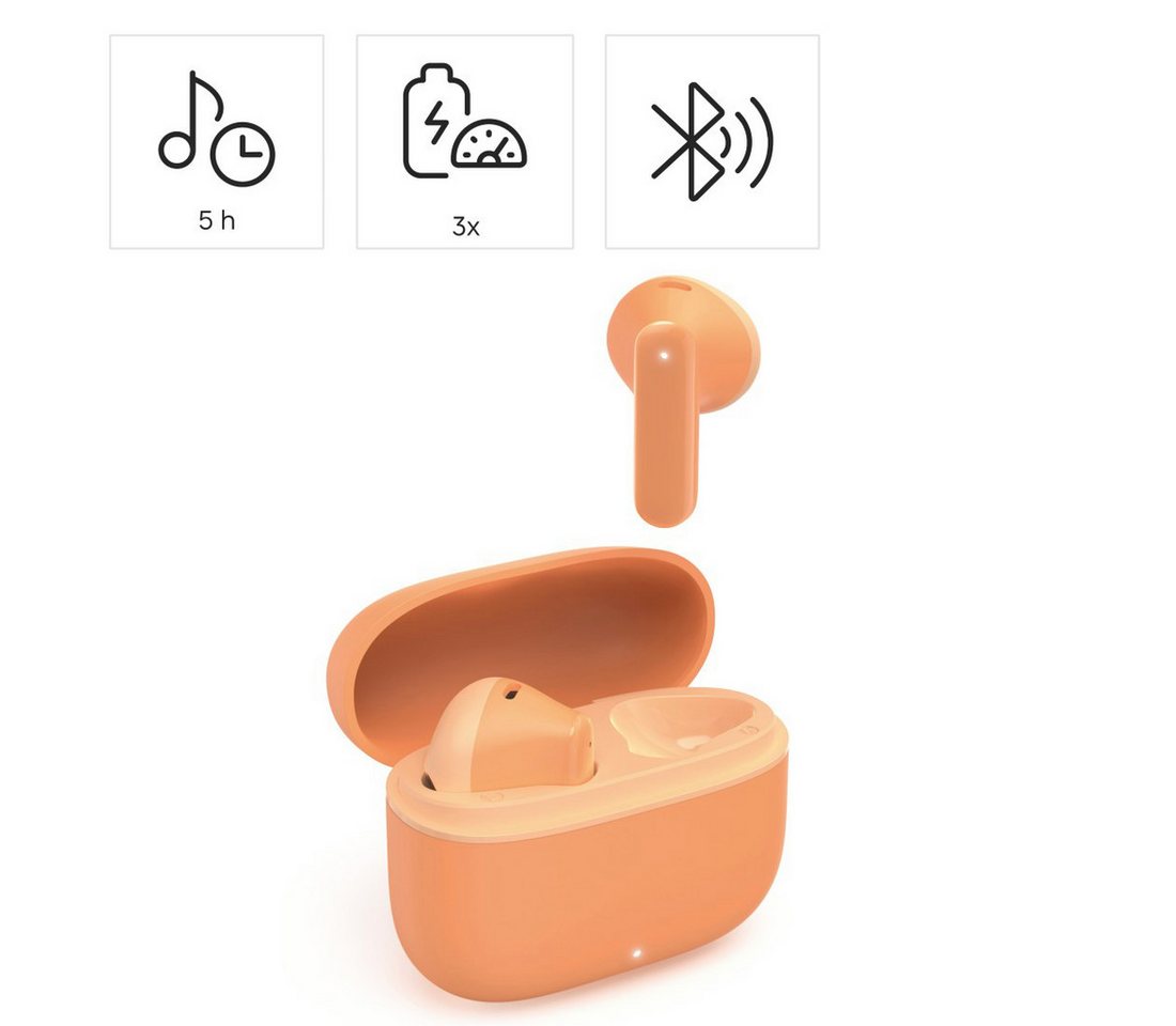 Hama Bluetooth Kopfhörer mit Mikrofon (True Wireless Headset, TWS Earbuds) In-Ear-Kopfhörer (Google Assistant, Siri) – Bild 3 von 5