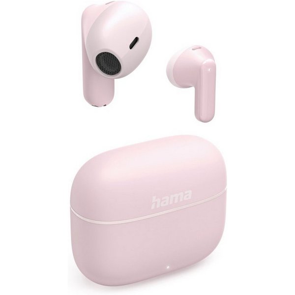 Hama Bluetooth Kopfhörer mit Mikrofon (True Wireless Headset, TWS Earbuds) In-Ear-Kopfhörer (Google Assistant, Siri)