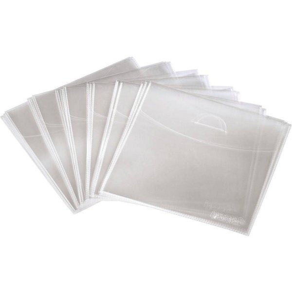 Hama CD-Hülle CD-/DVD-Schutzhüllen 100, Transparent, CD DVD Hülle
