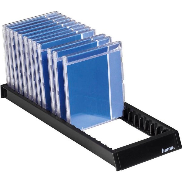 Hama CD-Hülle CD-Flipper 22, Schwarz, CD Regal, Archivierung