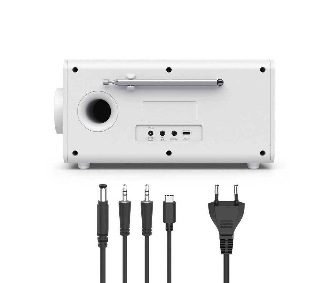 Hama Digitalradio mit DAB+ FM Bluetooth und Wecker Digitalradio (DAB) (Digitalradio (DAB), 5 W, 4,3 Zoll TFT Display, große Tasten, Direktwahltasten) – Bild 3 von 5