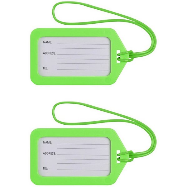 Hama Gepäckanhänger 2er-Set, 9 x 5 cm, Grün (1-St)