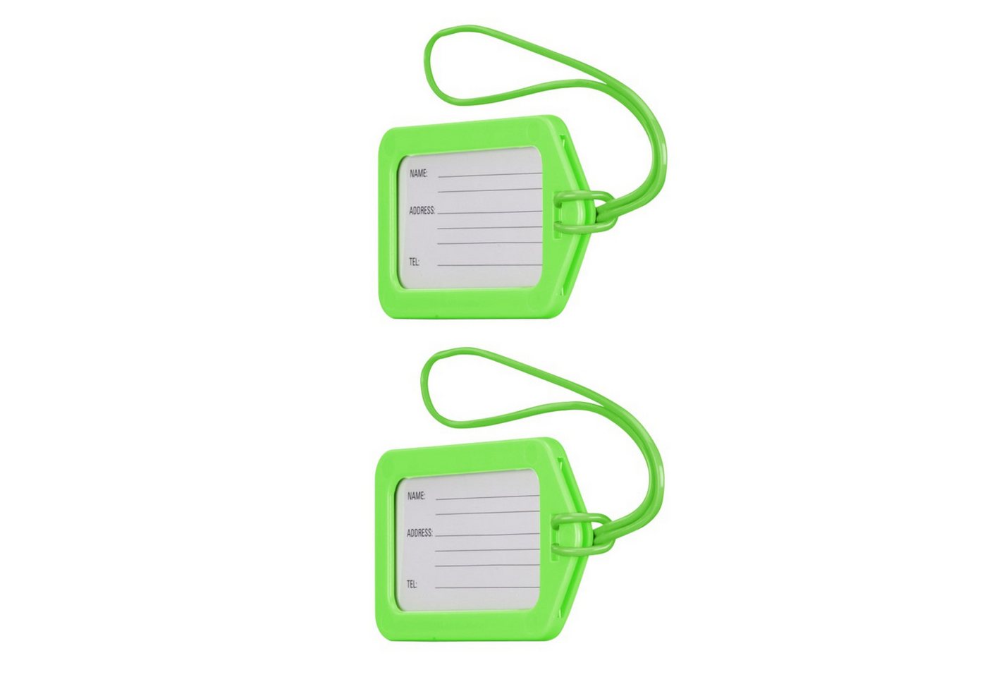 Hama Gepäckanhänger 2er-Set, 9 x 5 cm, Grün (1-St) – Bild 3 von 5
