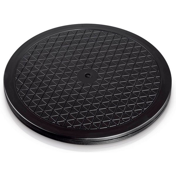 Hama Halterung Universal-Drehteller, XL, 40 cm Durchmesser, Schwarz, (bis 21 Zoll, 1-tlg., 360 ° drehbar, rutschfest, Gummifüße, Tragkraft bis 100 kg)