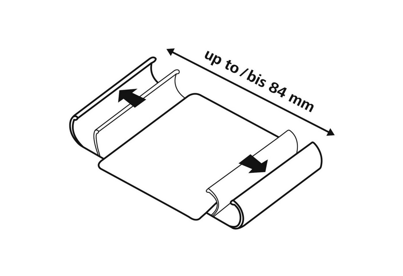 Hama Handyhülle Universal Booklet 5,2" bis 6,5" Klapp-Tasche Mint, Schutz-Hülle Case Bag Book-Cover Etui Kartenfach Magnet-Verschluss – Bild 5 von 5