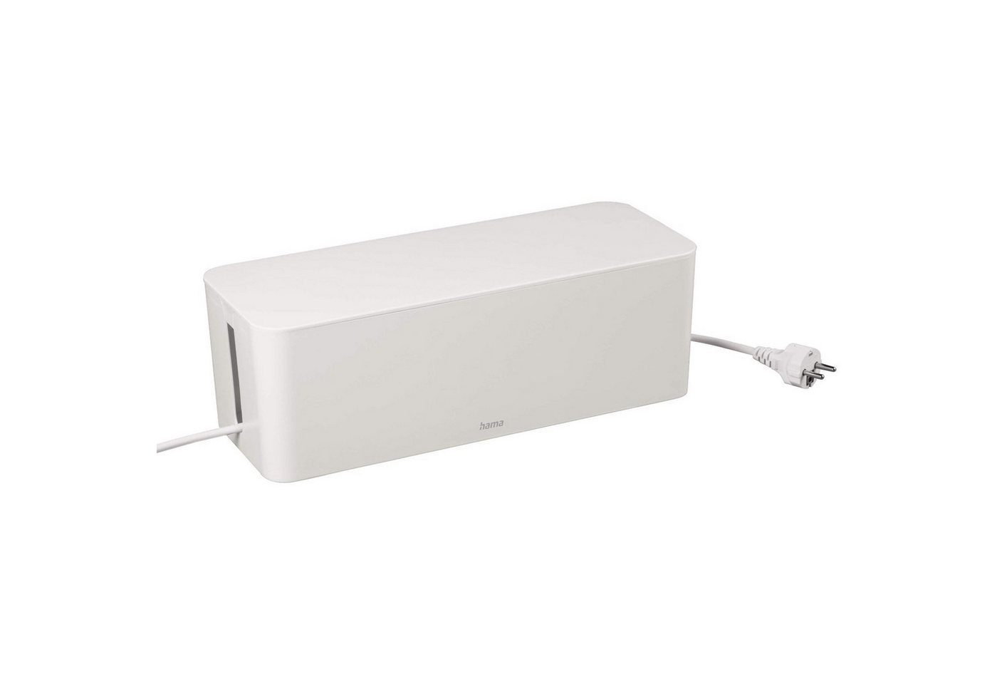 Hama Kabelbox Design Kabelbox Weiß Kabelmanager Ladebox, (1x Kabelbox, Aufbewahrung), Kabel-Organizer Strom Ladestation für Zuhause TV PC Büro Schreibtisch – Bild 3 von 5