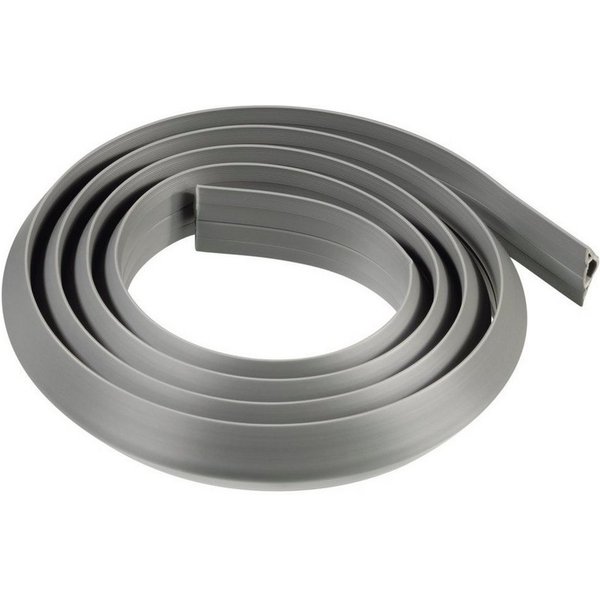 Hama Kabelkanal Flexibler Kabelkanal, 180 x 3 x 1 cm, PVC, Grau, selbstklebend, halbrund, plastikfrei, universell kürzbar