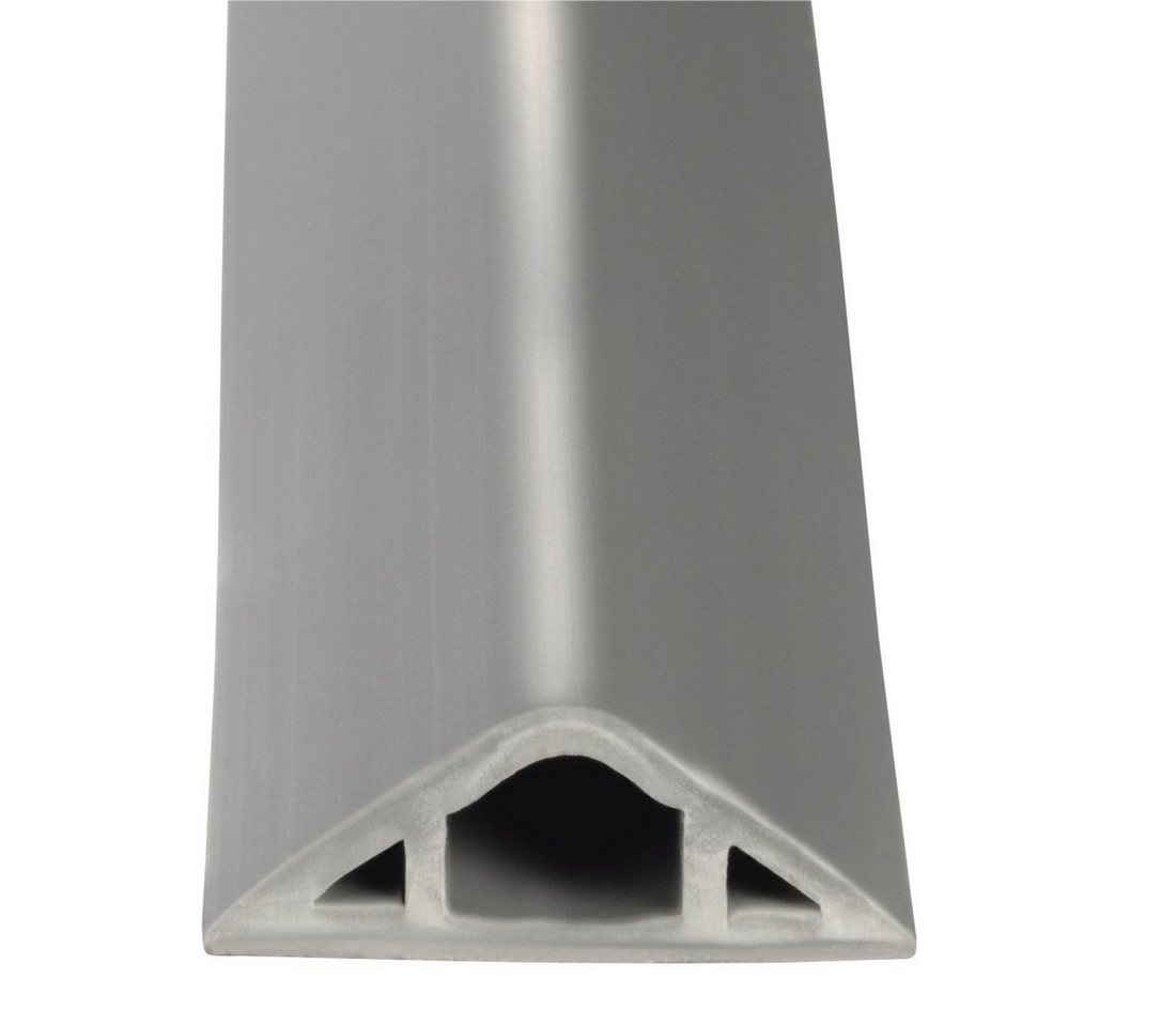 Hama Kabelkanal Flexibler Kabelkanal, 180 x 3 x 1 cm, PVC, Grau, selbstklebend, halbrund, plastikfrei, universell kürzbar – Bild 2 von 5