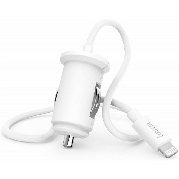 Hama KFZ Schnell-Ladekabel Lightning 18W USB PD Smartphone-Ladegerät (Lade-Adapter Auto Ladegerät Schnellladung Power Delivery)