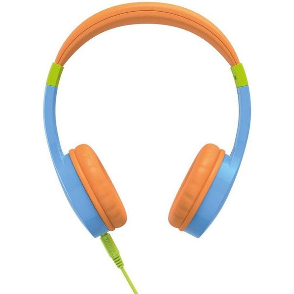 Hama Kinderkopfhörer mit Kabel (85 dB Lautstärkebegrenzung, On-Ear) Kinder-Kopfhörer (Sprachsteuerung, Größenverstellbar, Integriertes Mikrofon, Siri und Google