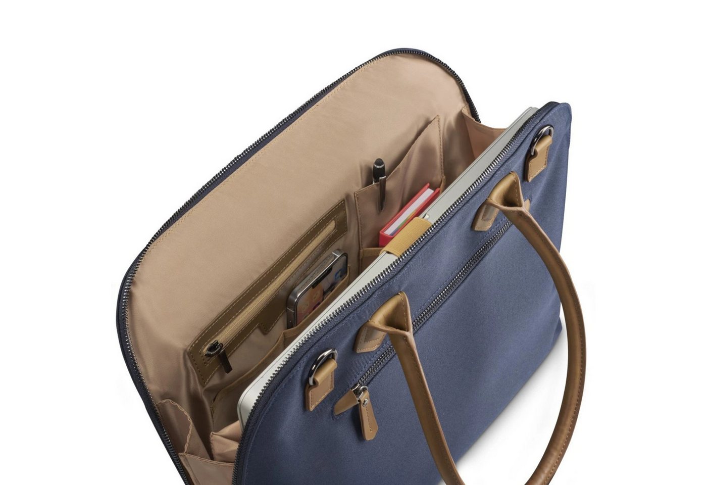 Hama Laptoptasche Notebook-Tasche Handtasche 13,3" bis 14,9" Blau (Notebook-Tasche), Hülle Laptop-Case Shopper Bag 13,3" 13,5" 14" 14,1" 14,2" 14,5" Zoll – Bild 5 von 5