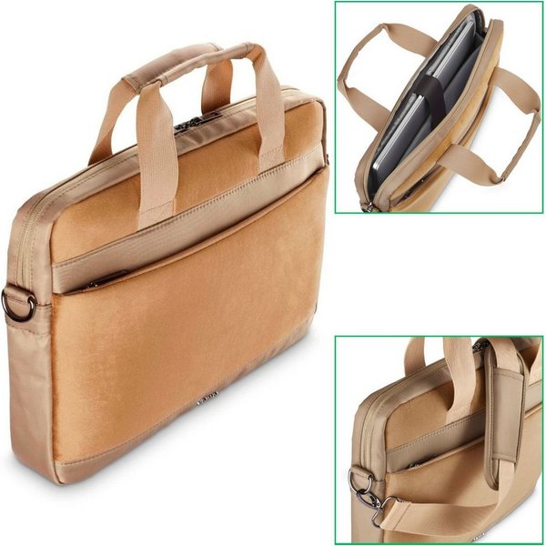 Hama Laptoptasche Notebook-Tasche Schutz-Hülle 15,6" - 16,2" Velvet (Notebook-Tasche), Business Cover Laptop-Case Bag für 15" 15,6" 16" 16,1" 16,2" Zoll