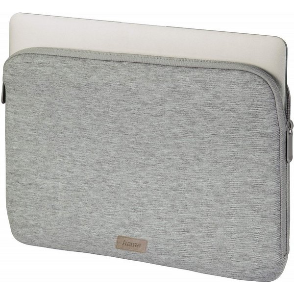 Hama Laptoptasche Notebook-Tasche Schutz-Hülle Jersey 13" Grau, Sleeve Cover Laptop passend für 13" 13,3" 13,5" 13,6 Zoll