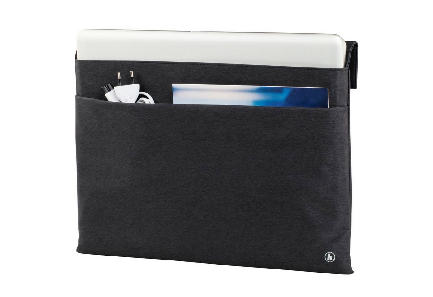 Hama Laptoptasche Notebook-Tasche Sleeve Slide Case Schutz-Hülle, für Laptop 11" bis 11,6" Zoll gepolstert mit Vordertasche für Zubehör – Bild 2 von 5