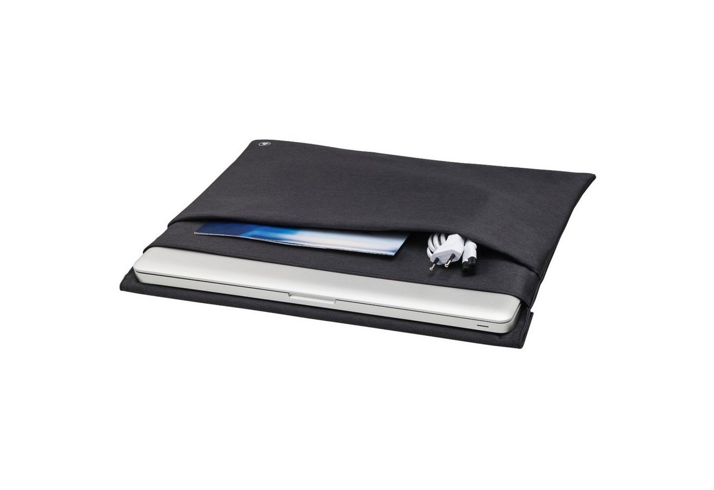 Hama Laptoptasche Notebook-Tasche Sleeve Slide Case Schutz-Hülle, für Laptop 11" bis 11,6" Zoll gepolstert mit Vordertasche für Zubehör – Bild 3 von 5