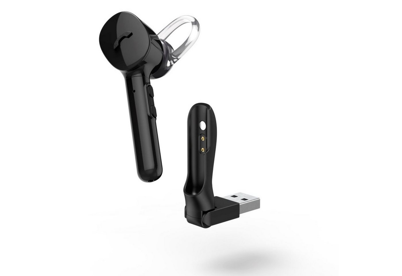 Hama Mono Bluetooth Headset MyVoice 1300 Schwarz Smartphone-Headset (Sprach-Steuerung, Anruffunktion, Bluetooth, Mikrofon, Docking-Station, Bluetooth 5.0, mit U – Bild 2 von 5