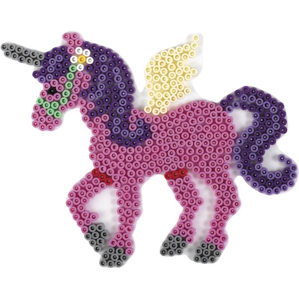 Hama Perlen Bügelperlen Hama Midi-Stiftplatte Pegasus, weiß