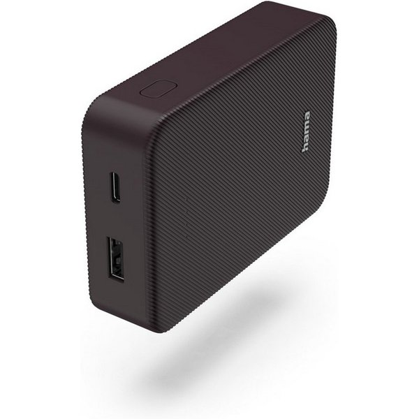 Hama Powerbank 10000mAh, 2 Ausgänge: USB-C, USB-A Powerbank 10000 mAh
