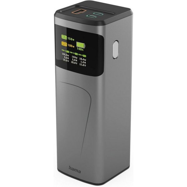 Hama Powerbank (150 W, 24000 mAh, 2x USB-C, 1x USB-A, Schnellladen) Powerbank