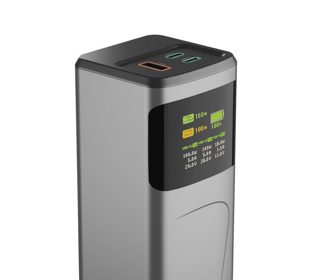 Hama Powerbank (150 W, 24000 mAh, 2x USB-C, 1x USB-A, Schnellladen) Powerbank – Bild 4 von 5