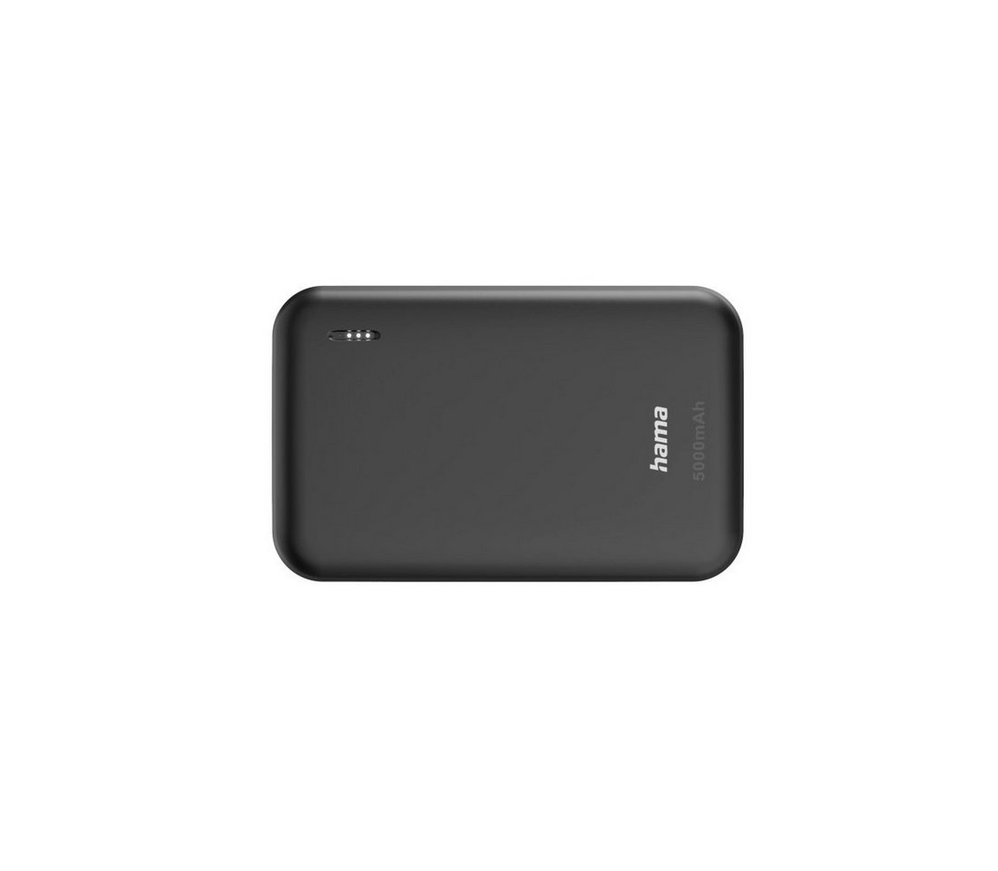 Hama Powerbank 5000mAh, 1x USB-C, 2x USB-A, Anthrazit, akkuschonend Laden Powerbank 5000 mAh – Bild 2 von 5