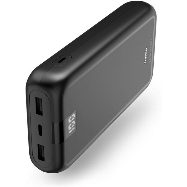 Hama Powerbank, 24000 mAh, 3 Ausgänge: 1x USB-C, 2x USB-A Powerbank 24000 mAh