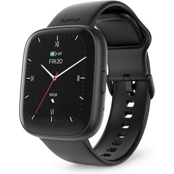 Hama Smartwatch 46 mm (Telefonfunktion, WhatsApp, E-Mail etc., wasserdicht) Smartwatch (4,19 cm/1,65 Zoll)
