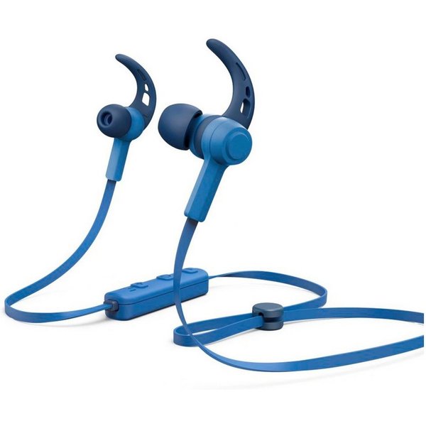 Hama Sport BT Kopfhörer Bluetooth Headset Ohrbügel Wireless-Headset (Anruffunktion, Bluetooth, Mikrofon, Wiedergabe-Steuerung, Bluetooth 5.0, Schweißfest, Anruf