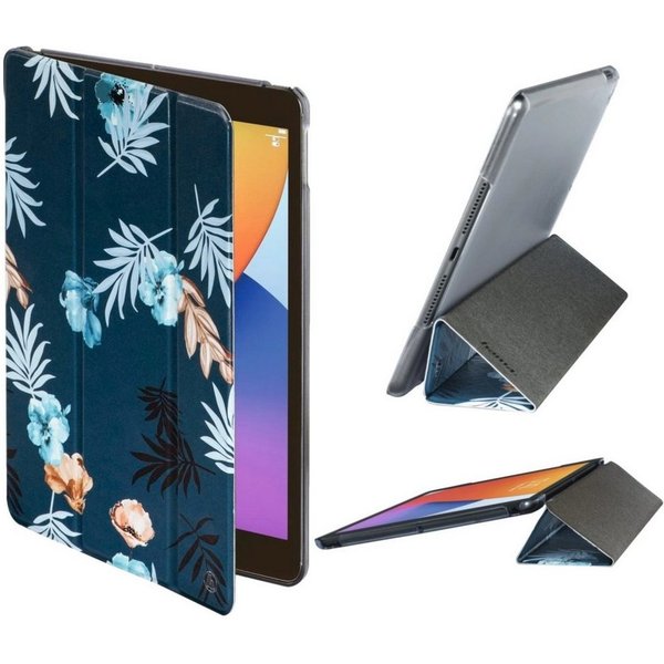 Hama Tablet-Hülle Smart Case BotanicTasche Cover Hülle Bag Blau, Standfunktion, für Apple iPad 7 2019 / iPad 8 2020 / iPad 9 2021 10,2"