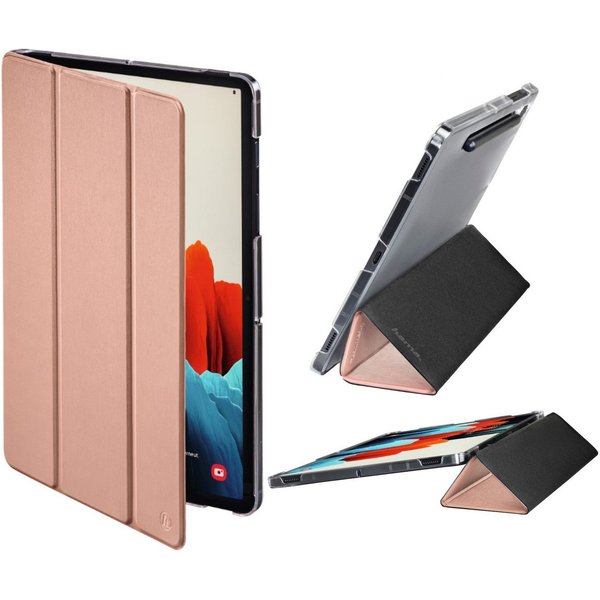 Hama Tablet-Hülle Smart Case Fold Clear Tasche Cover Hülle Rose, Aussparung für S-Pen, für Samsung Galaxy Tab S8 2022 / S7 2020 11"