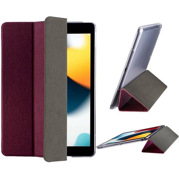 Hama Tablet-Hülle Smart Case Palermo Tasche Cover Hülle Bag Rot, Standfunktion, für Apple iPad 7 2019 / iPad 8 2020 / iPad 9 2021 10,2"