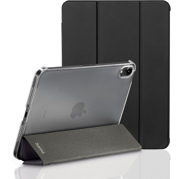 Hama Tablet-Hülle Smart Case Tasche Fold Clear Cover Hülle Schwarz, Standfunktion Magnet-Verschluss für Apple iPad mini 7 2024 6 2021 8,3"