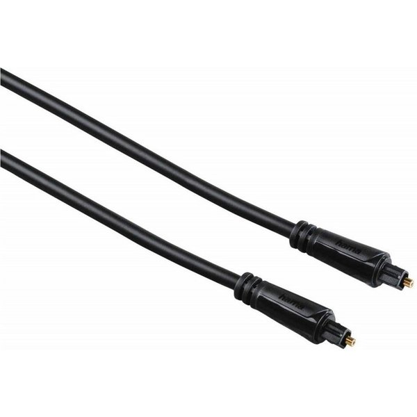 Hama Toslink-Kabel ODT-Stecker optisches Kabel 1,5m Audio-Kabel, (150 cm), 1,5m lang LWL Lichtleiter-Kabel ODT-Stecker optisch Digital Toslink