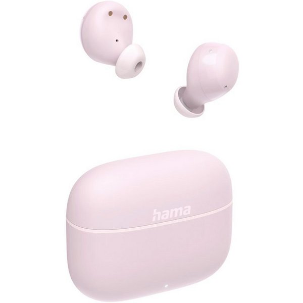 Hama True Wireless Kopfhörer In Ear, Ladecase, bis 20h Akku, Bass Boost wireless In-Ear-Kopfhörer (Sprachsteuerung, True Wireless, kompatibel mit Siri, Google A