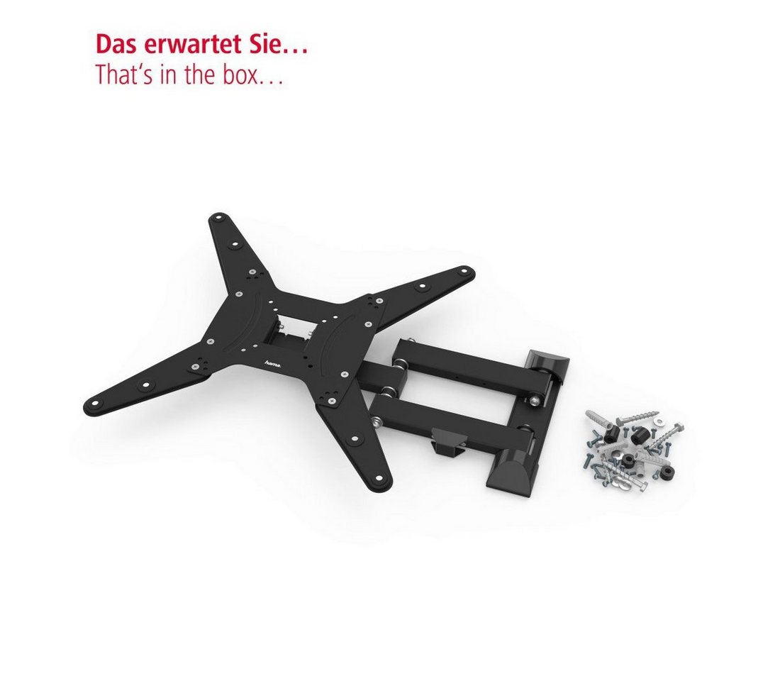Hama TV-Wandhalterung schwenkbar, vollbeweglich, 81 - 165 cm (32"- 65), 43",50",55", (bis 65 Zoll) – Bild 3 von 5