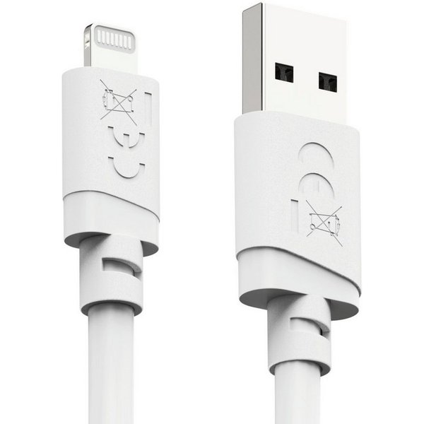 Hama USB-A auf Lightning Ladekabel 1 m weiß USB-Kabel, Lightning, USB Typ A, (100 cm), Schnellladen, 480 Mbit/s, MFi zertifiziert, breite Kompatibilität