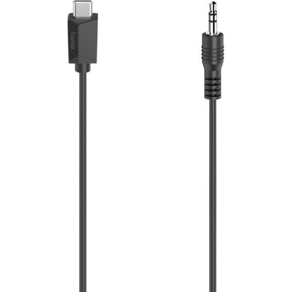 Hama USB-C auf 3,5 mm Klinkenstecker Audiokabel, 0,75 Audio- & Video-Kabel