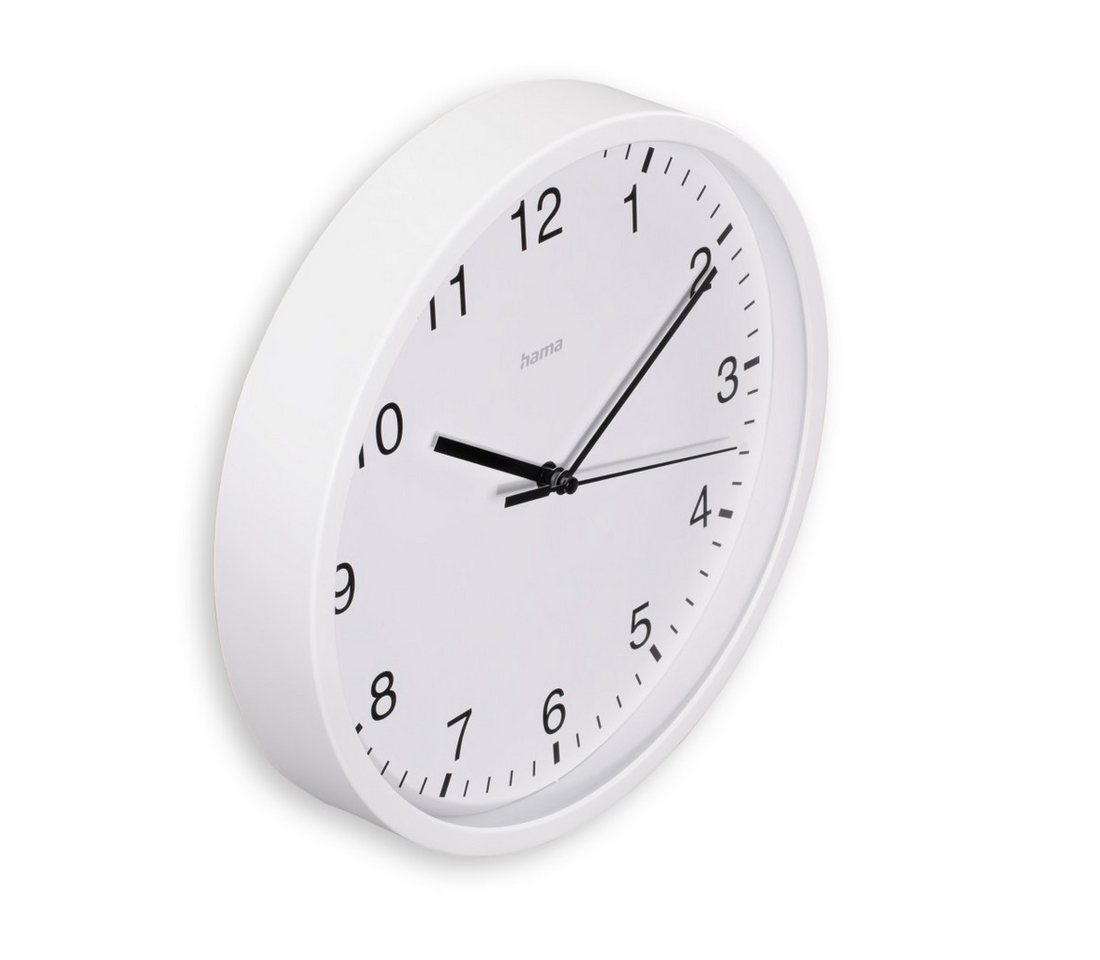 Hama Wanduhr Wanduhr "Elba", Ø 25 cm, ohne Ticken (geräuscharm) – Bild 2 von 3