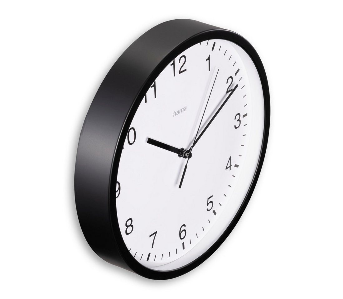 Hama Wanduhr Wanduhr "Elba", Ø 25 cm, ohne Ticken (geräuscharm) – Bild 2 von 3