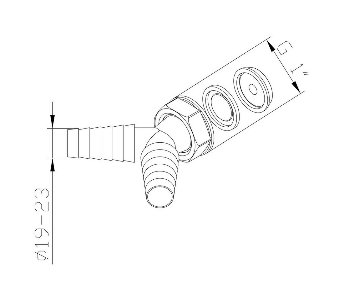 Hama Y-Stück Y-Verbinder, Schlauchverbinder für Abläufe, (4-tlg) – Bild 3 von 3