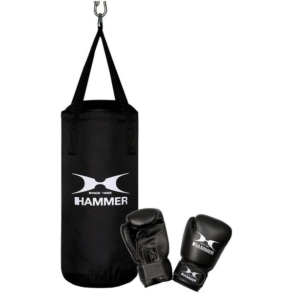 Hammer Boxsack Junior (Set, 2-tlg., mit Boxhandschuhen)