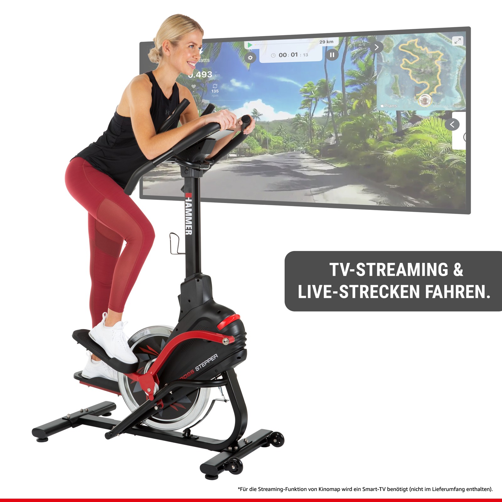 HAMMER Cross Stepper, Crosstrainer, Stepper, Heimtrainer, Fitnesstrainer