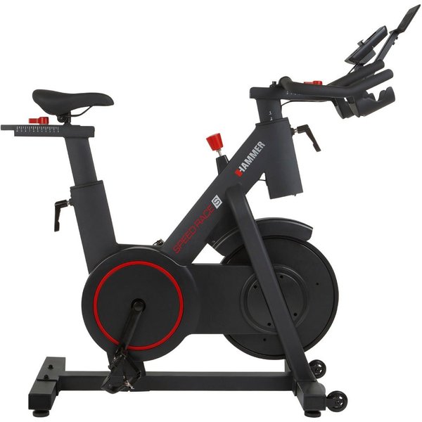 Hammer Speedbike Race S (5-tlg., Trainingscomputer mit LCD-Anzeige, Fitness-Apps per Smartphone/Tablet), 150 kg max. Benutzergewicht, Fahrrad, 16 Widerstandsstu