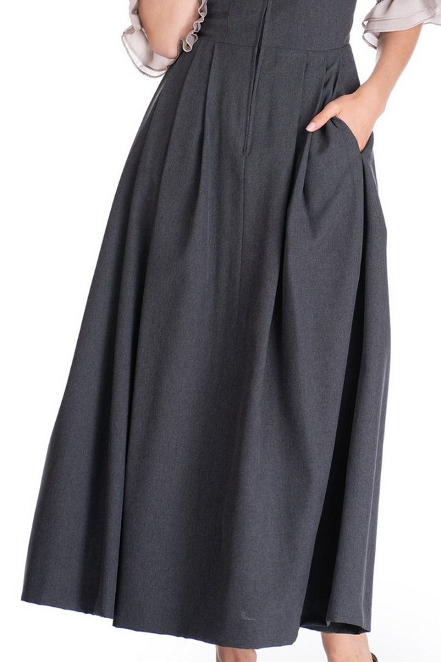Hammerschmid Dirndl Dirndl lang 1tlg. - WOLFGANGSEE - anthrazit – Bild 3 von 5