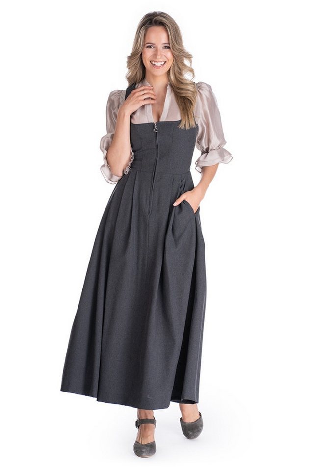 Hammerschmid Dirndl Dirndl lang 1tlg. - WOLFGANGSEE - anthrazit – Bild 4 von 5