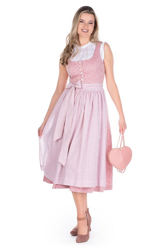 Hammerschmid Dirndl Dirndl lang 2tlg. - KOFLERSEE - rosa gemustert – Bild 5 von 5