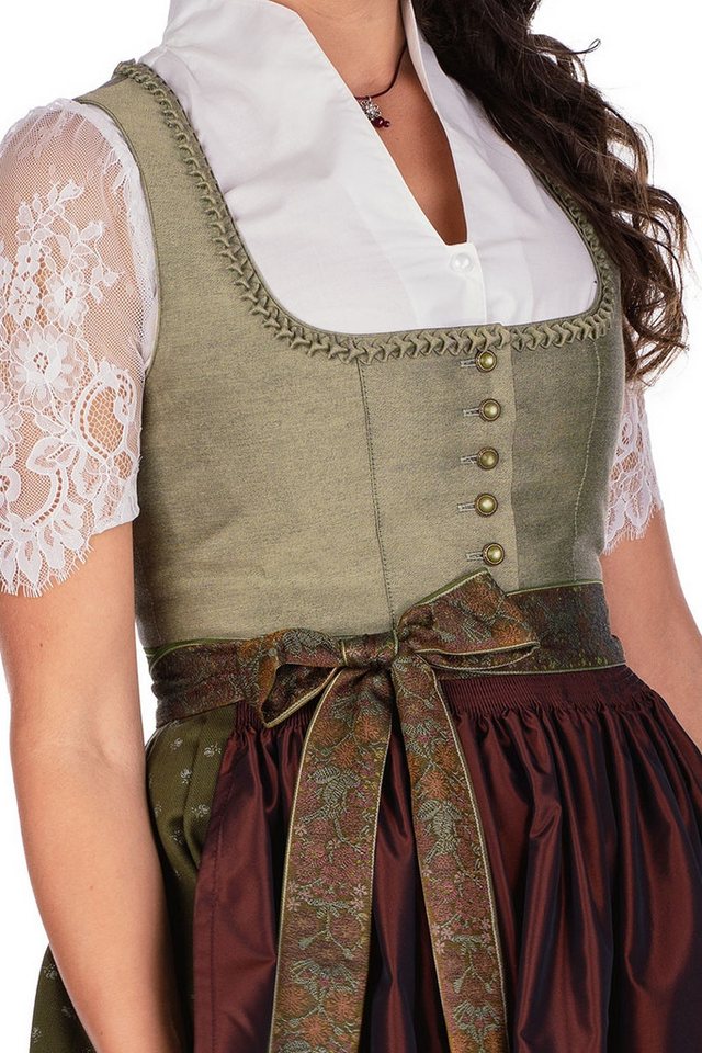 Hammerschmid Dirndl Dirndl lang 2tlg. - PILLERSEE - helloliv/oliv/rost – Bild 2 von 5